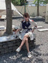 Stripe Short Trench Coat